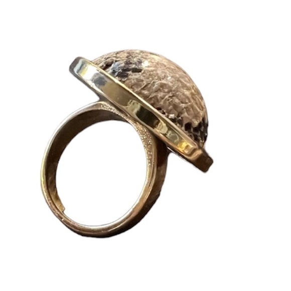 3/$15! Addition Elle ring Size 10 plus oversized gold plates and snake print - Picture 1 of 8